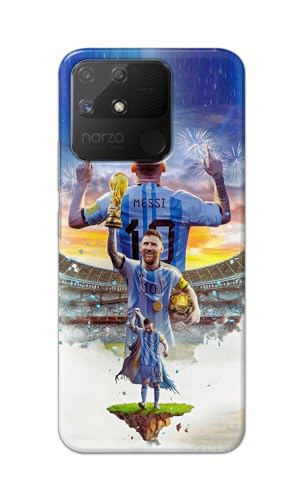 Image of Printed Hard Back Cover for Realme Narzo 50A Back Cover (Famous Football Player -J2) -190724(EA)
