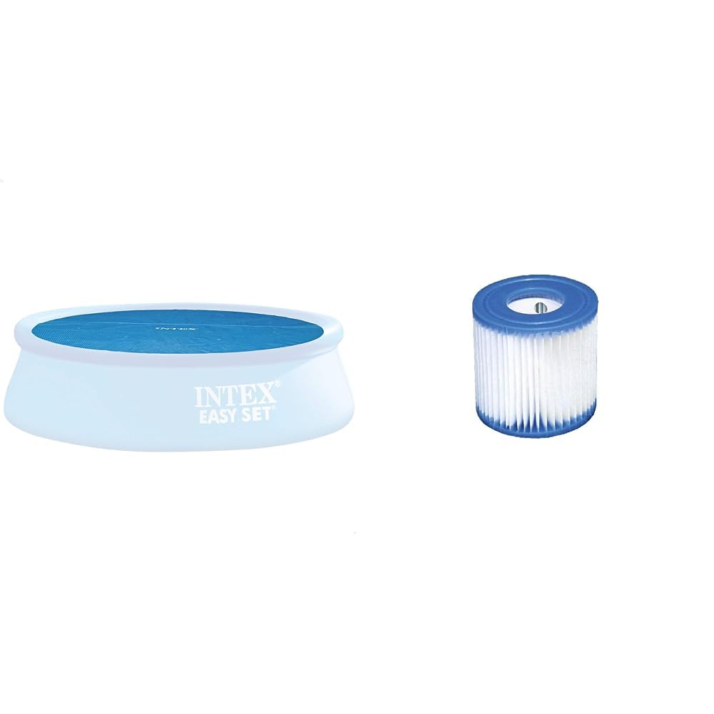 Cartouche type H et bâche à bulles Intex pour eau propre de piscine 3.05m