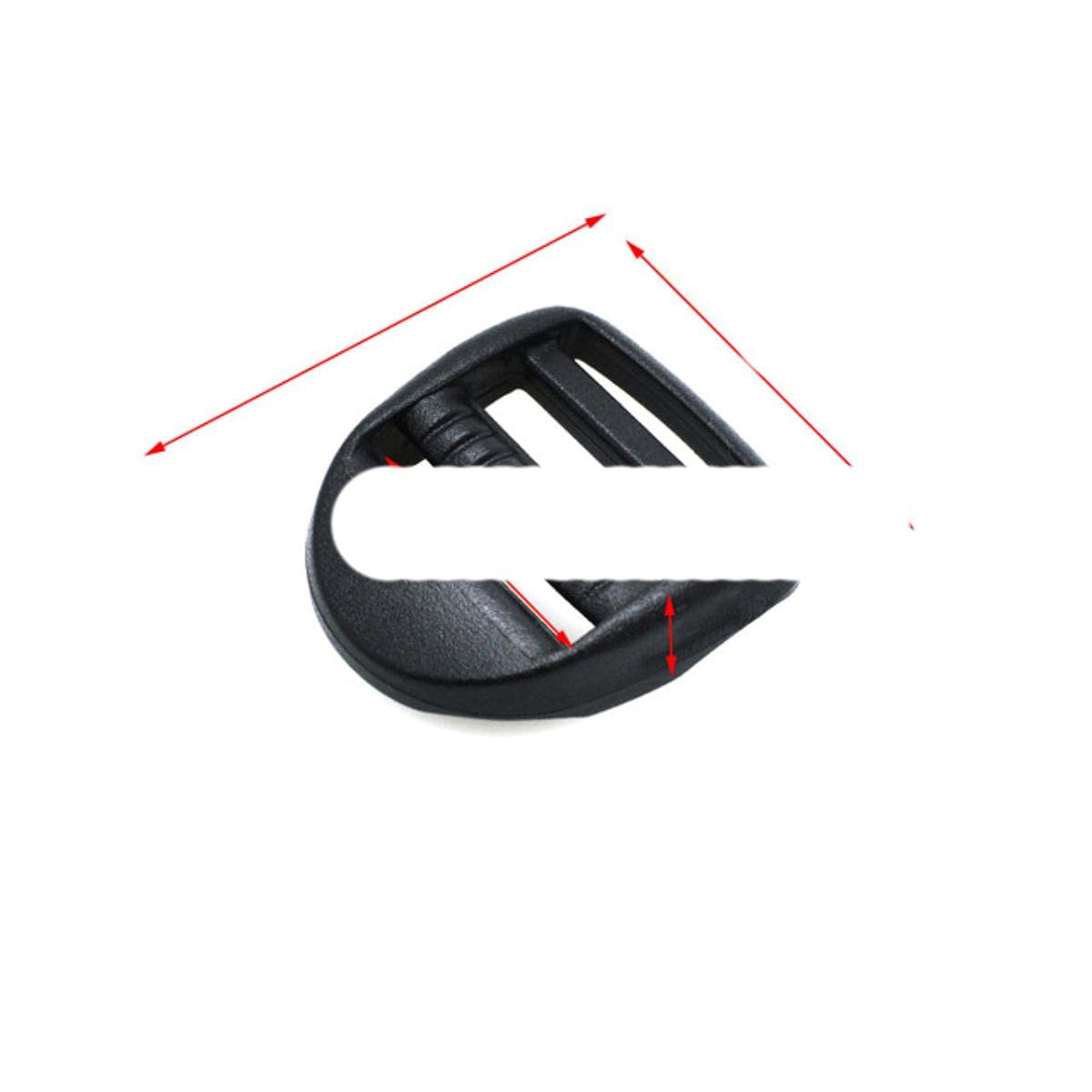 Cerradura de escalera de plástico deslizante hebilla ajustable para mochila táctica correas bolsa piezas Hardware-500pcs, tamaño de la correa 20mm