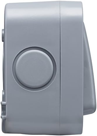 BG Electrical WP12-01 Single 2-Way Outdoor Weatherproof Switch, IP66 Rated, 20AX, Grey