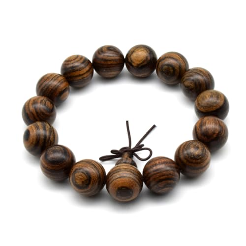 Zen Dear Unisex Natural Tigerwood Mala Beads Buddhist Prayer Bracelet Link Wrist Necklace Chain Beads4