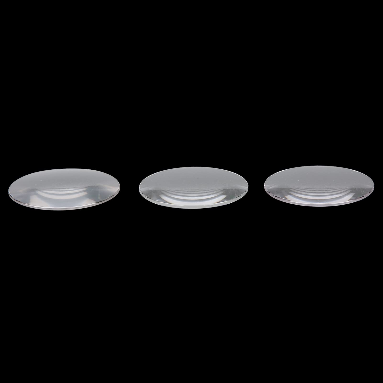 3 Stück einhügelige Saphirglas-Uhrgläser, 39 mm – 40 mm flaches Uhrenlinsenglas, Kratzfest als Ersatz für die Uhrenreparatur, hohe Klarheit mit glatter, abgeschrägter Kante