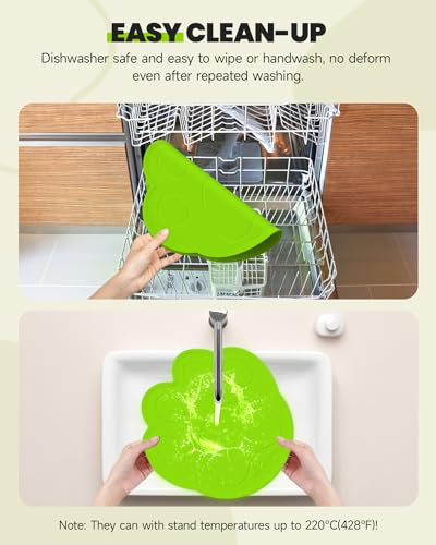 APD APETDOLA Tapete para Comida de Gato, Tapete para Comida de Cachorro para Comida E Água, Tapete d