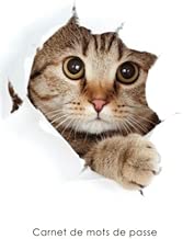 Download Carnet de mots de passe: Journal d’adresses de sites web et de mots de passe - Couverture avec un chat qui fait coucou PDF