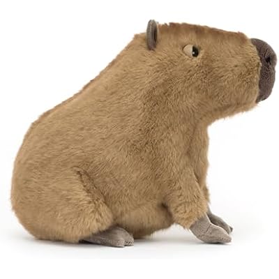 Jellycat Clyde Capybara Stuffed Animal, 9.5 inches - Capybara Plush Toy - Classic Children's Gift
