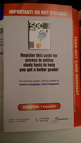 SOC (with CourseMate, 1 term (6 months) Printed... 1305094557 Book Cover
