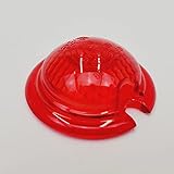 Sparto Tail Light Replacement RED FACETED LENS - POLYCARBONATE - Harley Motorcycle Chopper Bobber