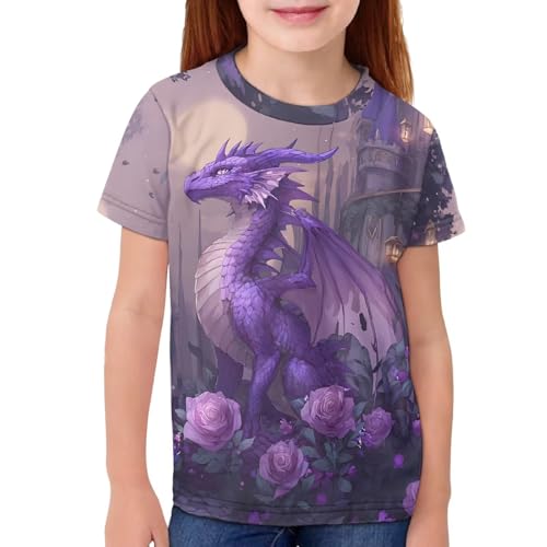 Image of Kids Graphic T-Shirt Boys Girls Novelty Tees Top Short Sleeve Shirts Summer Blouses 3-16