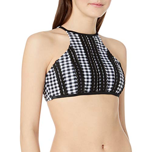 Haut de bikini vichy Betsey Johnson au motif rétro et coupe standard