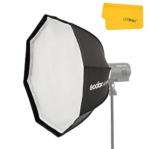 Godox AD-S60S Portable Softbox, 60cm/23.6inch Soft Box with Grid, Godox Mount Softbox for AD400 Pro AD300 Pro Strobe Flash and ML60 ML60Bi ML60II Bi ML30 ML30Bi LED Light
