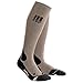 Produktbild CEP  HIKING MERINO SOCKS für Damen | Warme Merino Wandersocken knielang in beige / schwarz | Größe III