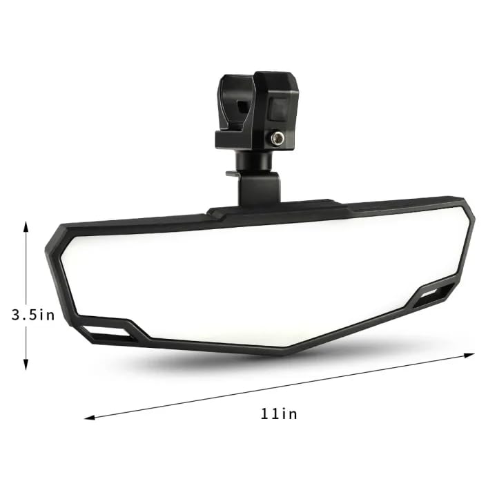 Rétroviseur Intérieur UTV Grand Angle Miroir pour Polaris General 1000 Deluxe 2017-2020, Central Rétroviseur de Vue Arrière Cage de Roll Fixation
