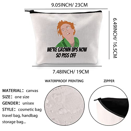 Snot Face Drop Deadfred Inspired Makeup Bag 90s Movie Fans Gift We’re Grown Ups Now So Piss Off Zipper Pouch (Now So Piss Off ku) - Image 3