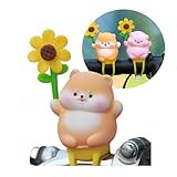 自転車飾り物 かわいい 犬 自転車アクセサリー ブタ いぬ型 心癒され ハンドルに簡単取付 脱着便利 ボックス入れ プレゼント適応