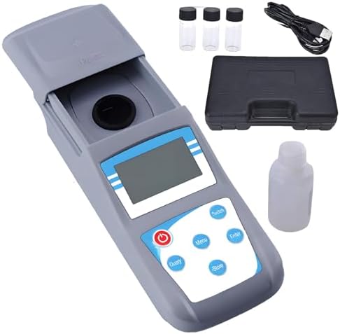 Portable Digital Turbidity Meter, 0.1 Accuracy, 0-200 NTU, 90° Scattered Light - Ideal for Food & Beverage, Water Treatment, Wine Industry, ZD-2A