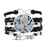 Material: pulsera de cuero negro de alta calidad y duradero; dijes: metal.