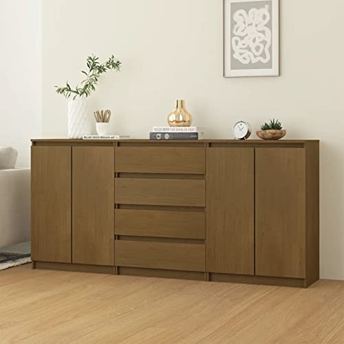 Muebles Auxiliares Leepesx Armario Auxiliar 3 Unidades, Aparadores para Salon, Aparador Entrada Recibidor, Armario Salon, Vitrinas para Salon,...