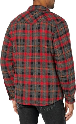 Legendary Whitetails Men's Sherpa Lined Shirt Jacket Flannel Shacket Fully Insulated4