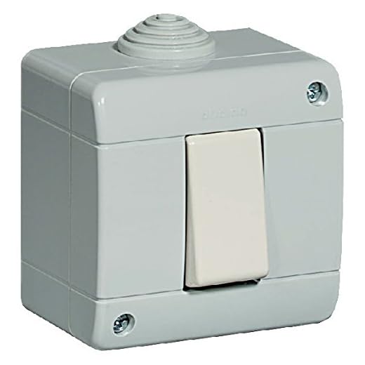 Bticino idrobox Conmutador 10 a 250 V (funda IP40, Gris