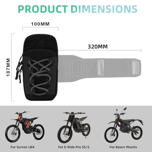 Bolsa Sur Ron negra para tanque de moto eléctrica Sur-Ron y Segway 2
