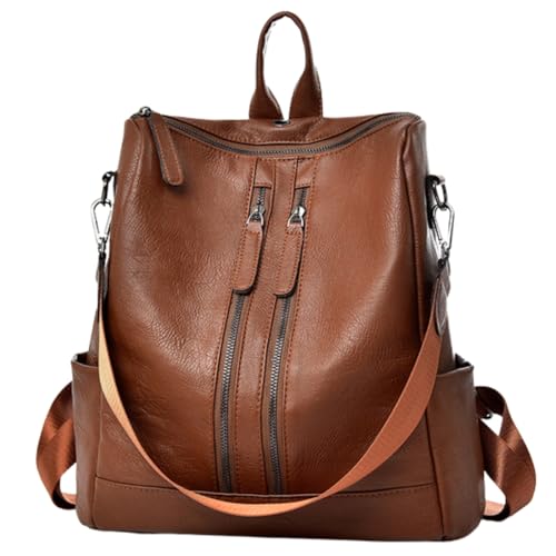 Mochilas Femininas Escolar Bolsa De Viagem Faculdade (Marrom)