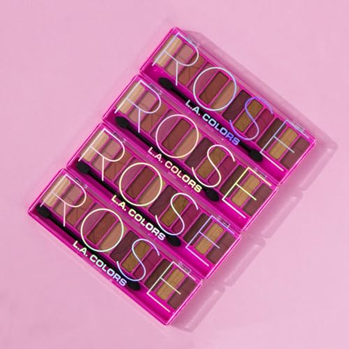 Image of L.A. COLORS Color Vibe 12-Color Eyeshadow Palette, Rose CES788TAG