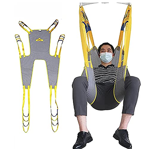 Imbracatura per Sollevamento Toilette, Rete Imbracatura per Sollevamento paziente, Sollevatore per Vasca da Bagno per pazienti Imbracatura per Gambe Divise per disabili