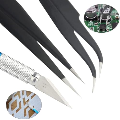 Image of Serplex 9PCS Gundam Modeler Basic Tools Set with Storage Box, Gunpla Hobby Kit for Model Building, DIY Crafting, Repairing & Assembly, Durable & Ergonomic for Beginners & Professionals