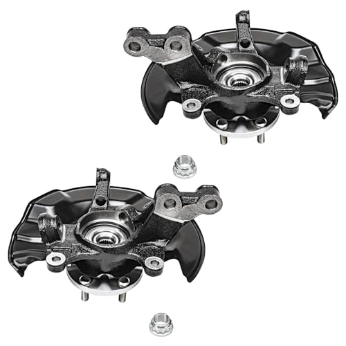 Image of Detroit Axle - 8pc Struts Kit for 2009-2013 Toyota Corolla [1.8L], 4 Front and Rear Struts with Coil Spring, Front 2 Knuckles and Wheel Hub Bearing Assembly 2 Sway Bars