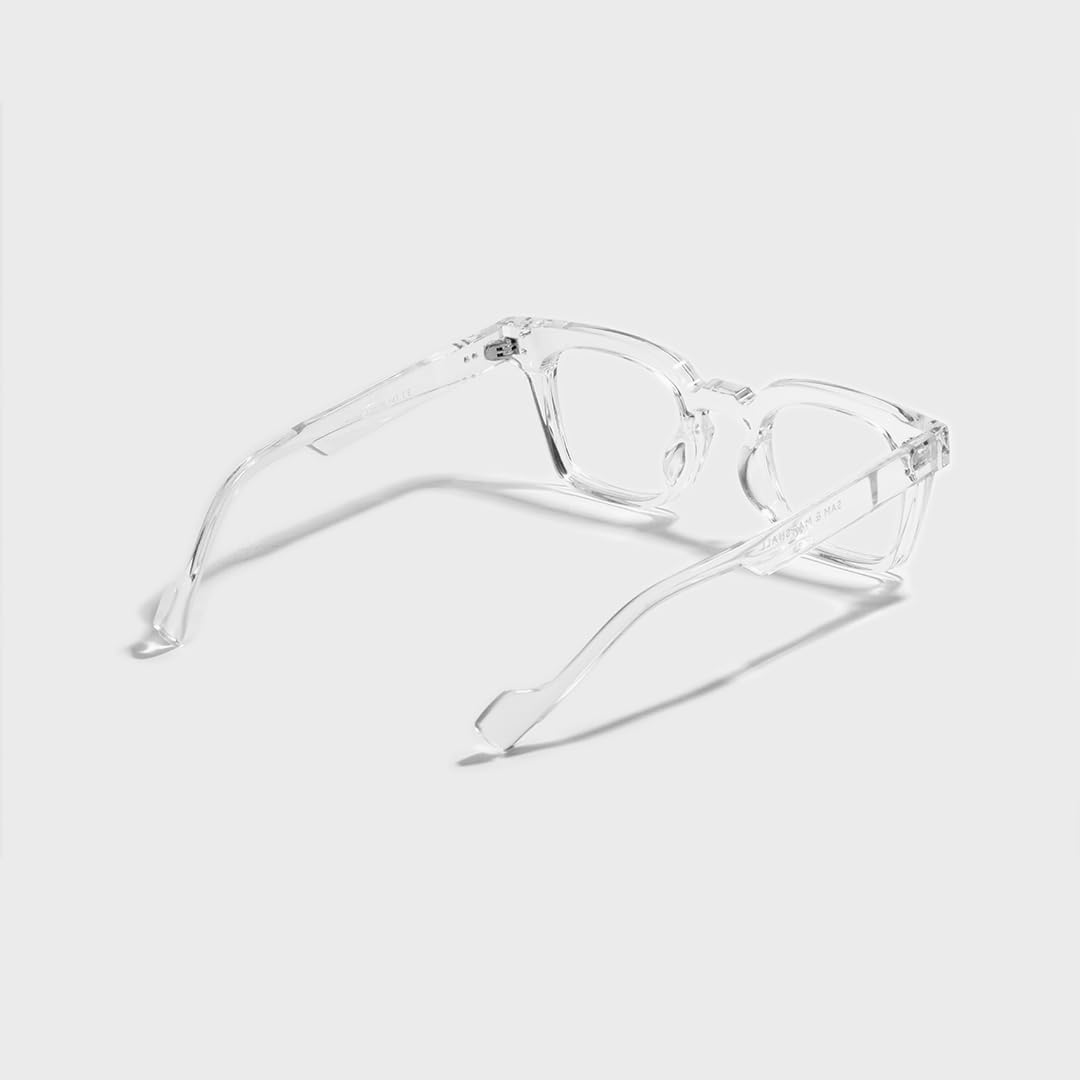 SAM AND MARSHALL TETRAGONON Eyeglasses I Light Weight Frames I Polycarbonate Frame I Prescription Friendly Glasses I Men & Women - Image 7 thumbnail