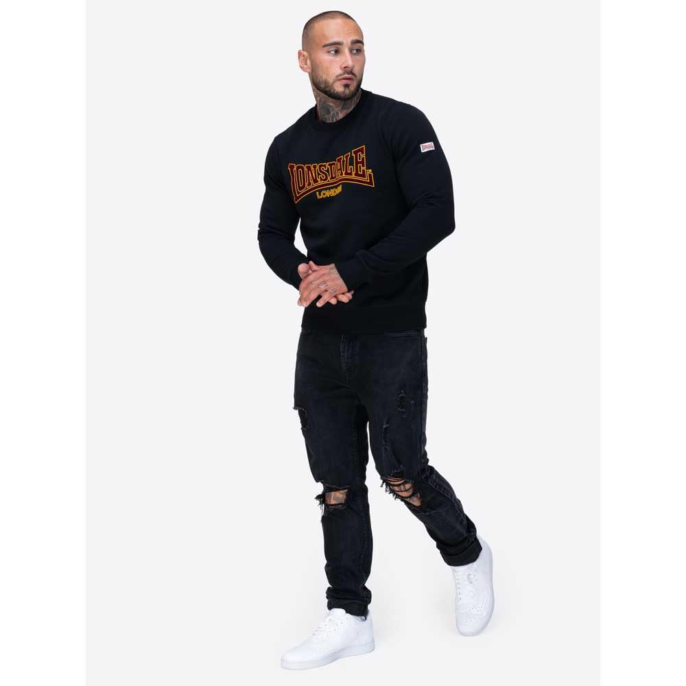 Lonsdale Herren Herren Rundhals Sweatshirt Schmale Passform Crewneck Classic Ll001 Sweatshirt (1er Pack)