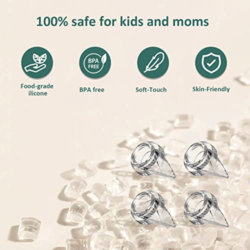 Mommed Breast Pumps Accessories, Duckbill Valve, Suitable For Mommed S18/S21 Wearable Breast Pump, Parts Replace, 4 Pack #TOP2