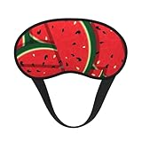 Cubreojos ajustable con estampado de sandía roja para dormir, cómodo, sin presión y transpirable