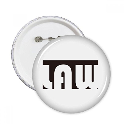 Badge button broches rondes Noir cadeau original pour amateurs de customisation mode
