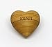 Thankgoods Herzform Handschmeichler aus Obstholz - einzigartiges Holzherz mit der Gravur Kraft als pers&ouml;nliches Geschenk