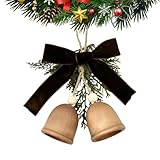 Montage simple et rapide : ces cloches de Noël disposent d'un crochet inférieur qui permettent une fixation sans effort aux couronnes, cadeaux emballés ou balustrades. Cette caractéristique garantit une installation rapide et sûre, améliorant votre expérience de décoration de Noël sans tracas et ajoutant une touche festive à n'importe quelle pièce. La facilité de montage rend la décoration simple et efficace, idéale pour rehausser les espaces pendant les fêtes