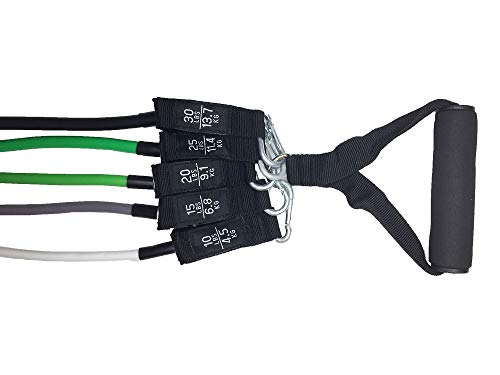 Kit Tubing Elástico 11 Itens - Treinamento Funcional Pilates Verde