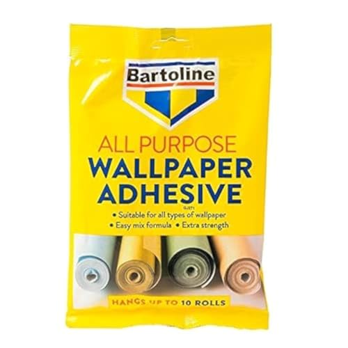Bartoline All Purpose Wallpaper Adhesive – Strong & Reliable Bond, Easy to Apply, Ideal for All Types of Wallpaper