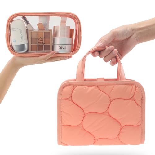 VanFn Cosmetic Bags, Travel Makeup Bag Toiletry Bag for Girls, Cosmetic Bag, Waterproof Zipper Pouches for Airline Travel, Toiletries, Bathroom & Organizing P.Travel Series — view 2