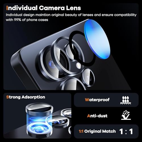 ZARALA Camera Lens Frame Glass for realme 15 Pro 5G, Black - Image 4
