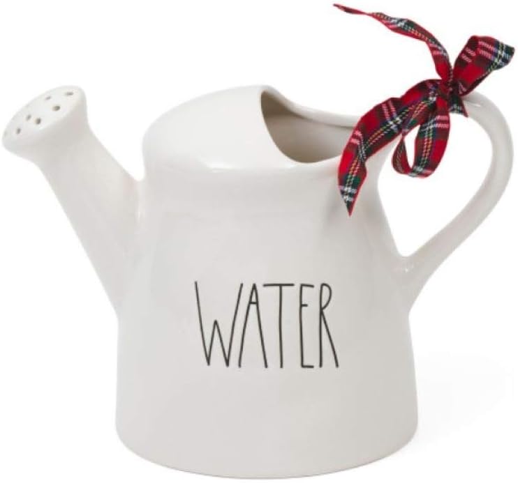 Rae Dunn by Magenta Ceramic Watering Can- Inscribed Water in Large Letters LL