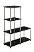 Convenience Concepts Multi "L" Bookshelf, Black