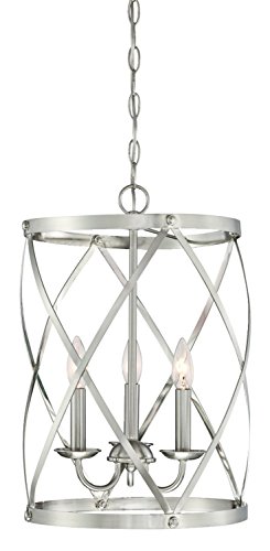 Westinghouse Lighting 6303800 Isadora Three-Light Indoor Chandelier, Brushed Nickel Finish, #TOP2