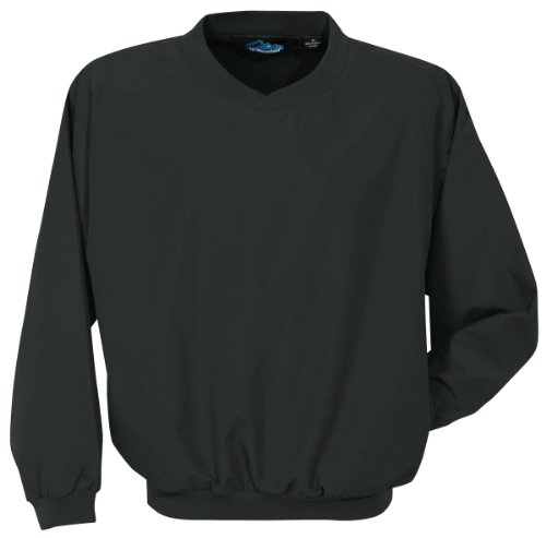 Tri-mountain Microfiber windshirt with nylon lining. 2500 - BLACK_L