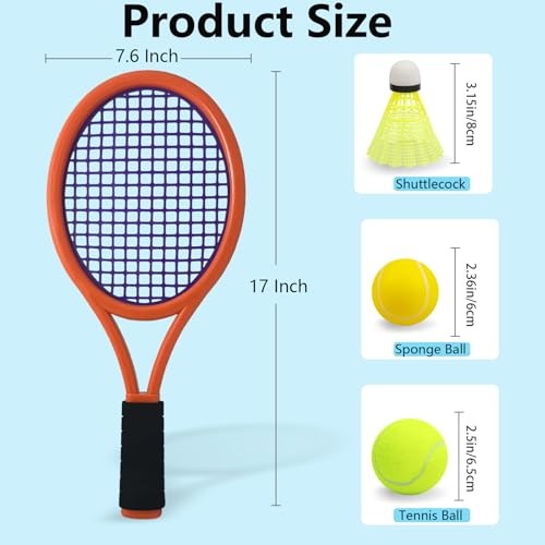 Raqueta de tenis infantil ligera de 17 pulgadas miniatura 3