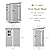 Patiowell 5x4 FT Outdoor Storage Shed with Floor, Resin Outside Storage Shed with Floor & Lockable & Window Door for Patio Furniture, Garden Tools and Bicycle, Light Gray