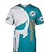 NFL メンズ レディース 半袖 Tシャツ 夏 プリント トップス マイアミ・ドルフィンズ チーム サッカー トレーニング ジャージ クルーネック カジュアル トップス