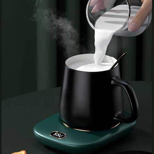 Calentador de café portátil con tres temperaturas y apagado automático para tazas de cerámica 6