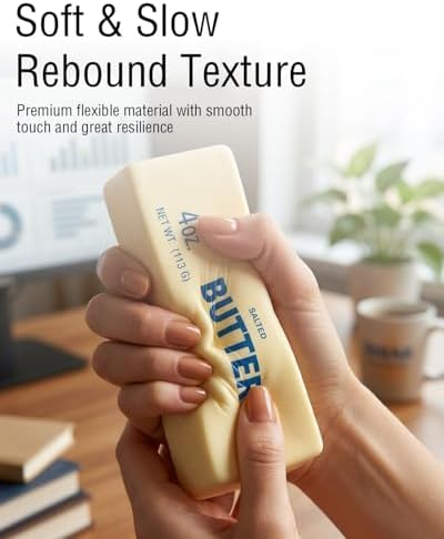 Butter Stick Squishy for Adults, 9.4 Γ 2.5 in - 2