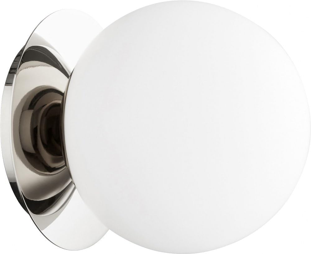 Quorum 339-1-62 Contemporary Modern One Light Wall Mount in Polished Nickel Finish,